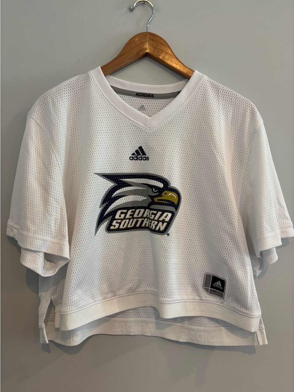 Georgia Southern Women's Adidas Mesh Crop Top Size XL